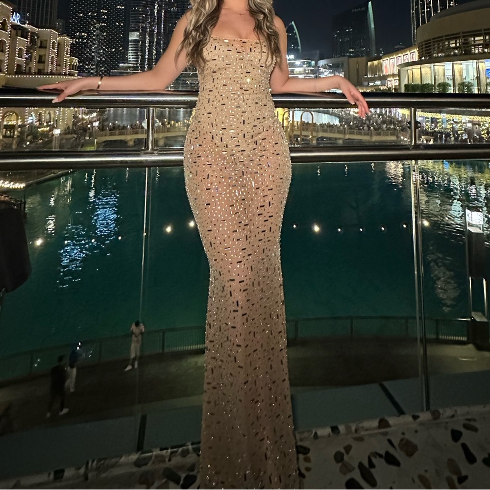 Oh Polly Antonella Embellished Dress